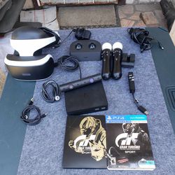 Playstation 5 / PS4 VR Playstation Glasses, 2 Remotez camara, steelbook Limited edition Game, all you see for $200! Firm