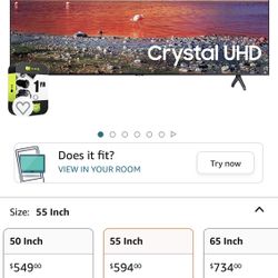 SAMSUNG 65” Television Ultra HD