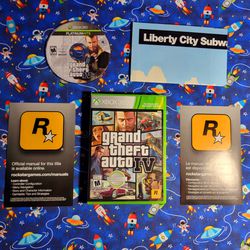 Grand Theft Auto IV 4 Xbox 360 Xbox One Microsoft Complete + Map & Inserts