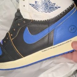 New Union X Fragment X Jordan Retro 1 Royal Blue 11.5 Or 12 