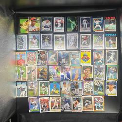 46 baseball trading cards set by topps
