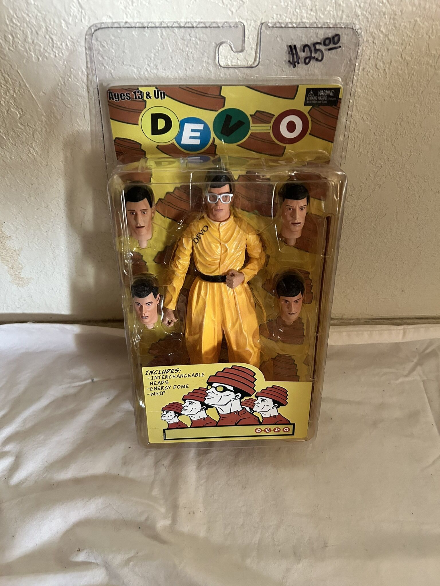 Collectible DEVO Action Figure W/ 5 Interchangeable Heads