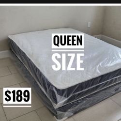 NEW Mattress Queen Size Regular With Box Spring // Offer  🚚