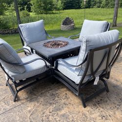 Fire Pit Patio Set 
