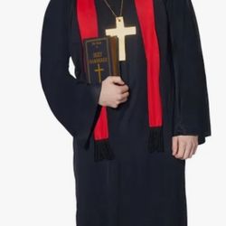 (1) Priest Halloween Costume Adult Size S/M 