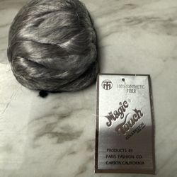 Synthetic Hair Bun With Comb Attached
