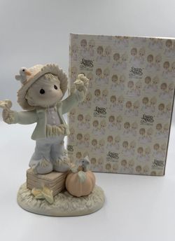 Precious Moments “You’re Just Too Sweet To Be Scary” #183849 scarecrow 1997 - Halloween Fall 