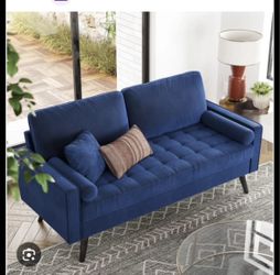 Blue Velvet Couch