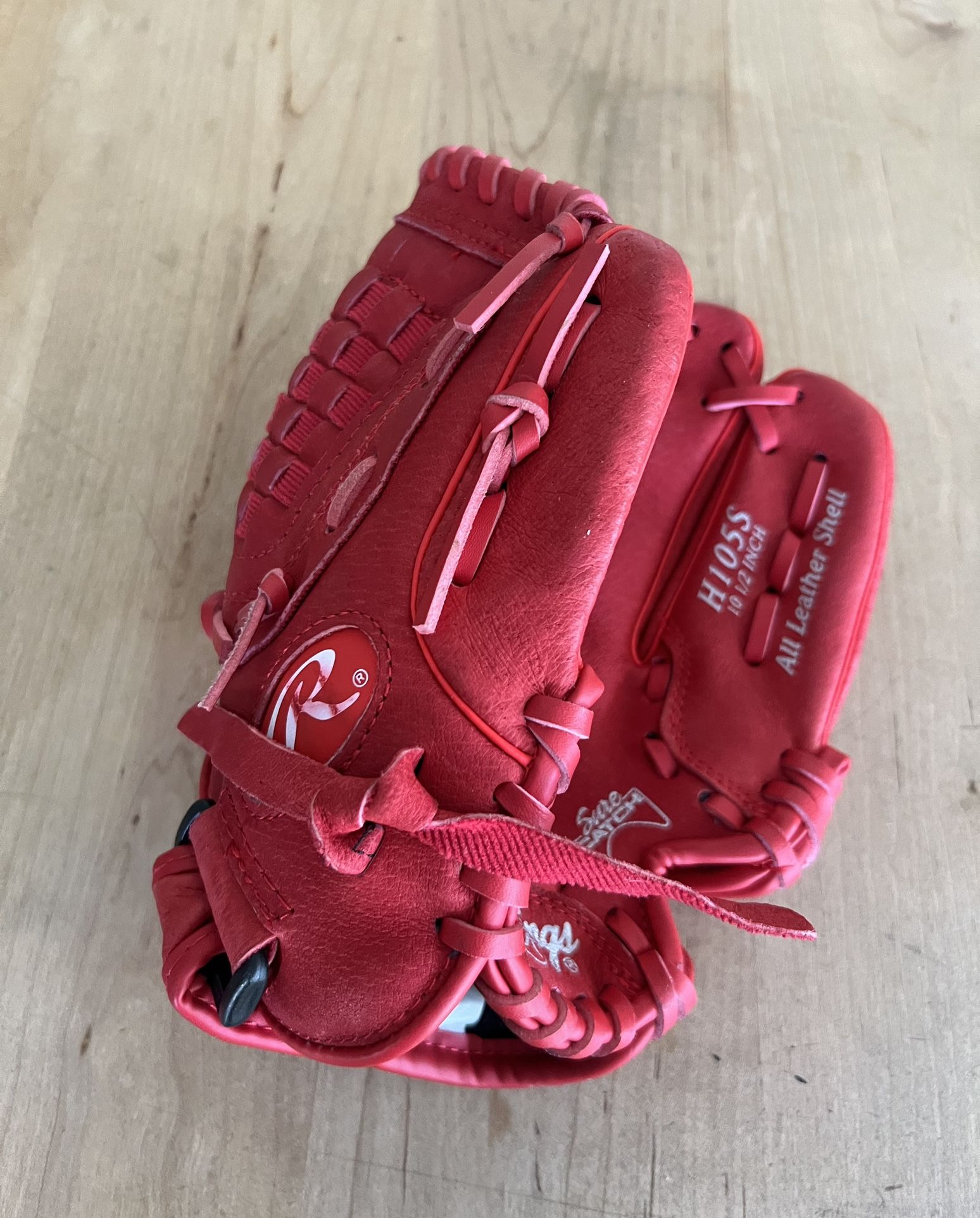 Rawlings 105S 10.5” Youth Leather Baseball Softball Glove Amazing Condition!!i