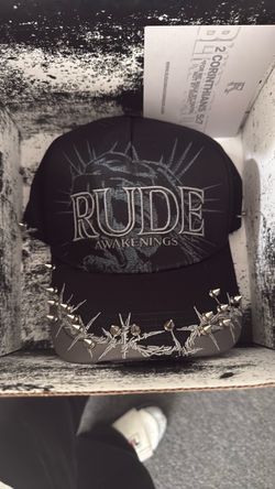 Rude Awakenings Studded Snapback Hat