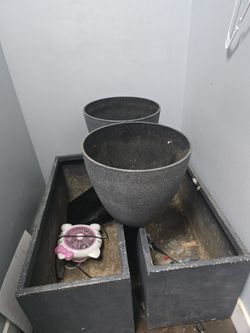 Outdoor Fiberglass Planters  $250 OBO