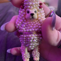Vintage Porcelain Poodle Collectible 