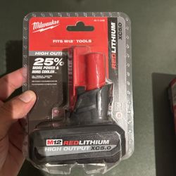 Milwaukee M12 12-Volt Lithium-Ion XC High Output 5.0 Ah Battery Pack
