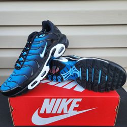 Nike Air Max Plus Mens Size 9.5 Aquarius Blue 2024 Shoes New Rare