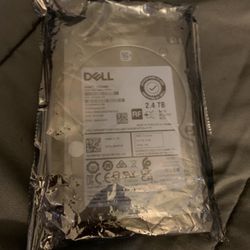 Dell 2.4TB 10K RPM SAS 12Gbps 2.5-inch hard drive. 