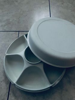 Vintage tupperware serving tray