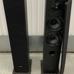 🚀 2 SONY🔊 SSCS3 3-Way Floor-Standing Speaker (Single) - Black... Value $250... 🚛MOVING OUT OF STORAGE📦