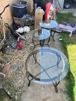 Glass Table Set ( USED )