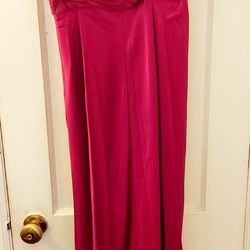 Red Satin Formal Dress By Dusk Size 4