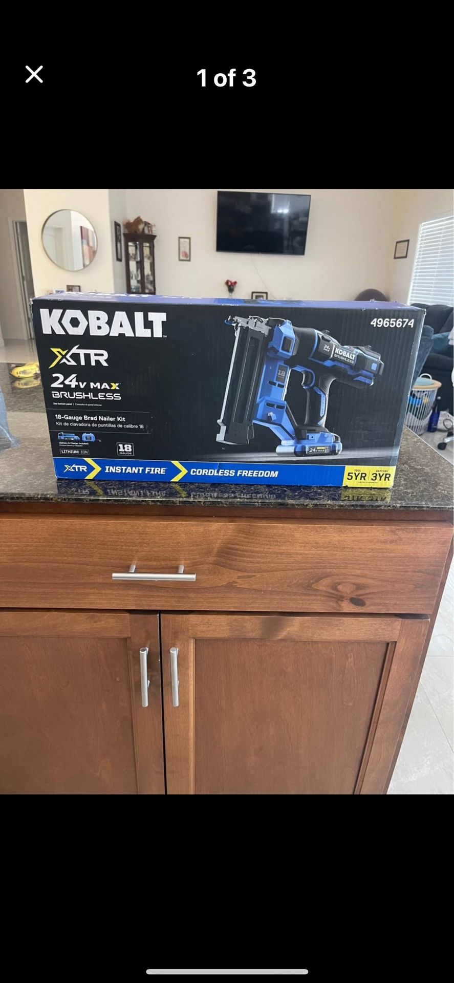 Kobalt Cordless Brad Nailer