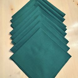Green Cloth Napkins, Set Of 8