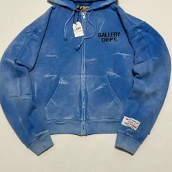 Blue Sun Faded Gallery Department Zip Up Hoodie