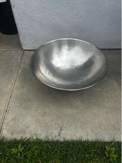 Used huge industrial stainless steel bowl