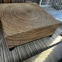Z Gallerie Rattan Woven Coffee Table 