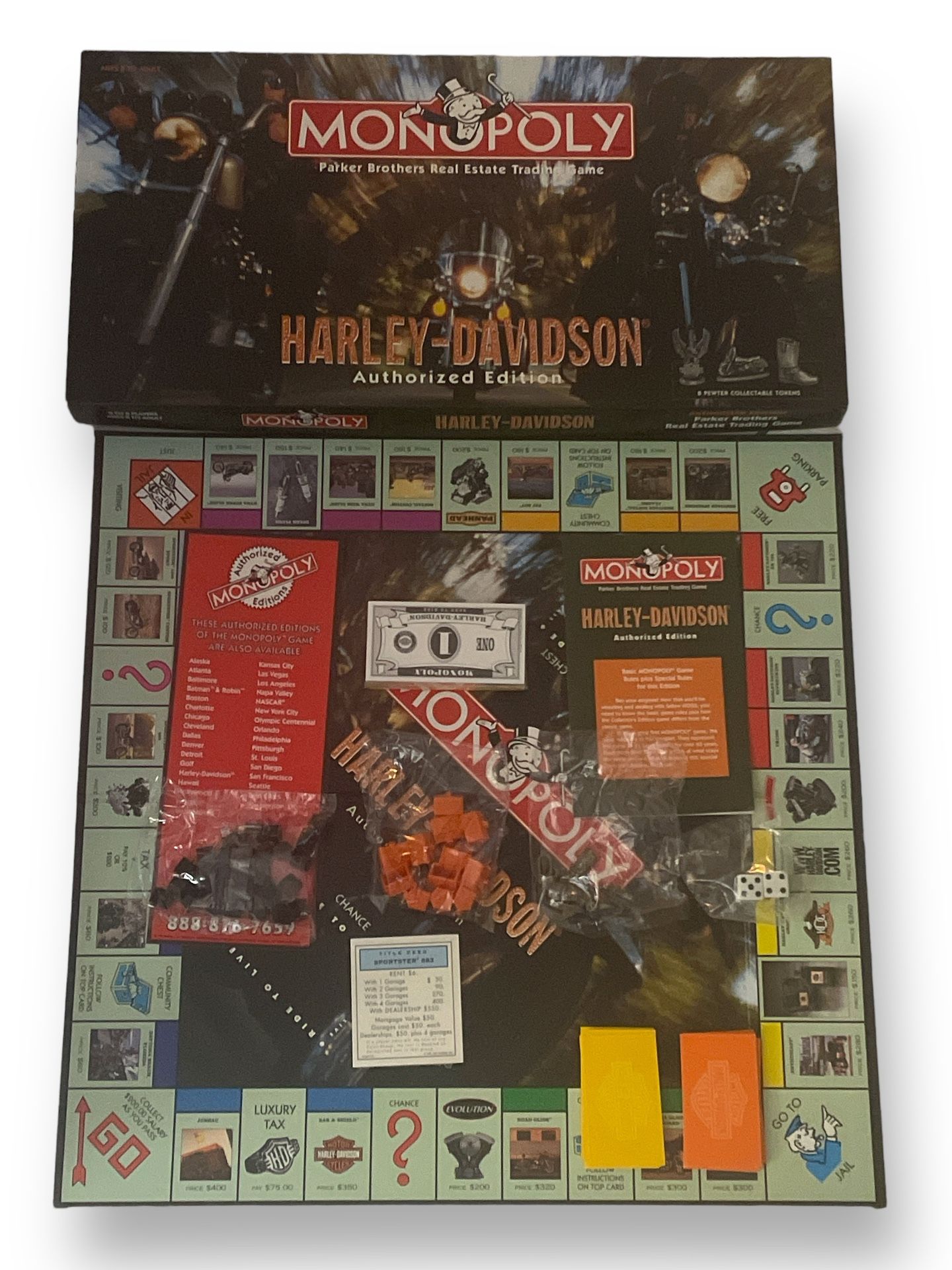 MONOPOLY Harley-Davidson Authorized Edition Game (Parker Brothers, New)