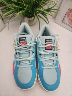 Puma Sneakers Men's Size 8 TRC Blaze Court 376582-08 HC O322 Blue Pink Yellow 