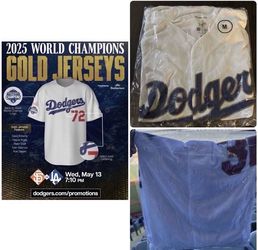 LA Dodgers Gold Jersey SGA Giveaway 5/13/2026, MEDIUM, #31 Glasnow