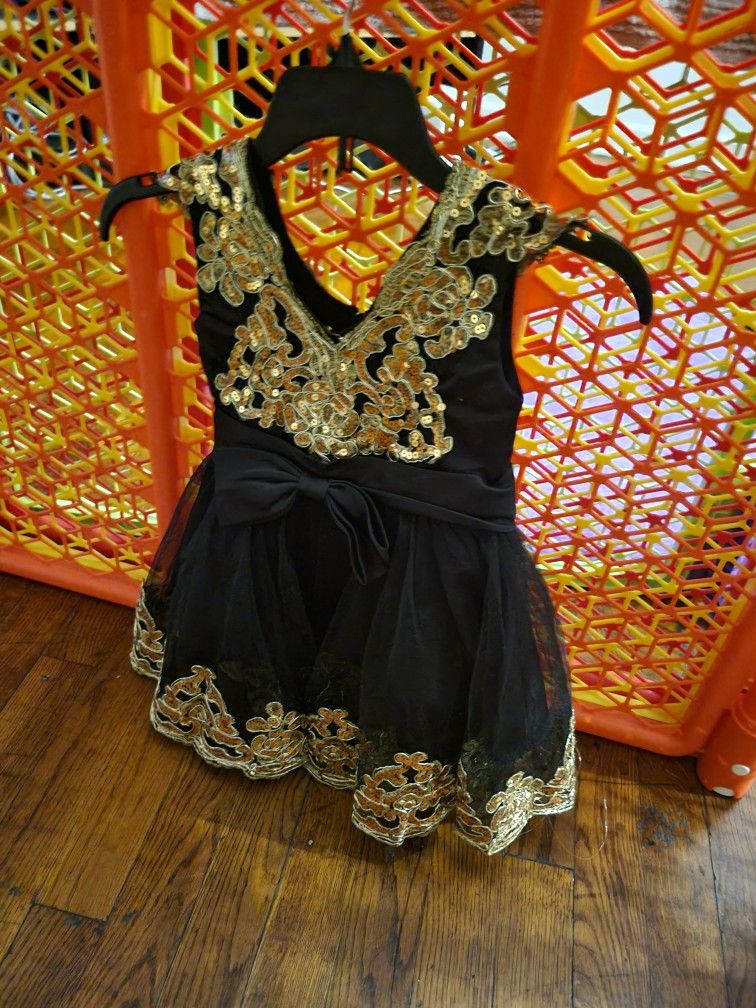 Black And GOLD Dress