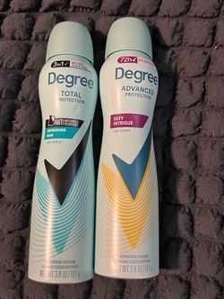 New unopened Degree Dry Spray Deodorant Bundle (2 Pack)
