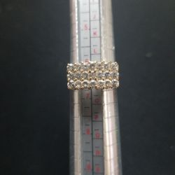 14k Yellow Gold Womens Cubic Zirconia Ring