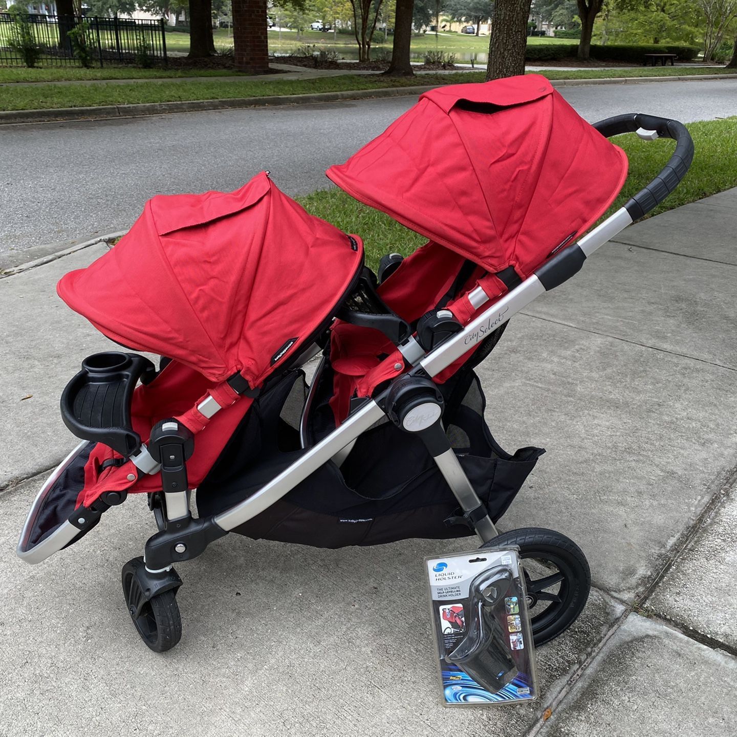 City Select twin baby stroller With new cup holder