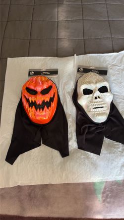 Pumpkin and Skulls masks