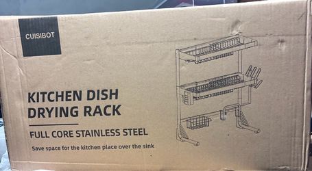 KITCHEN DISH DRYING RACK FULL CORE STAINLESS STEEL