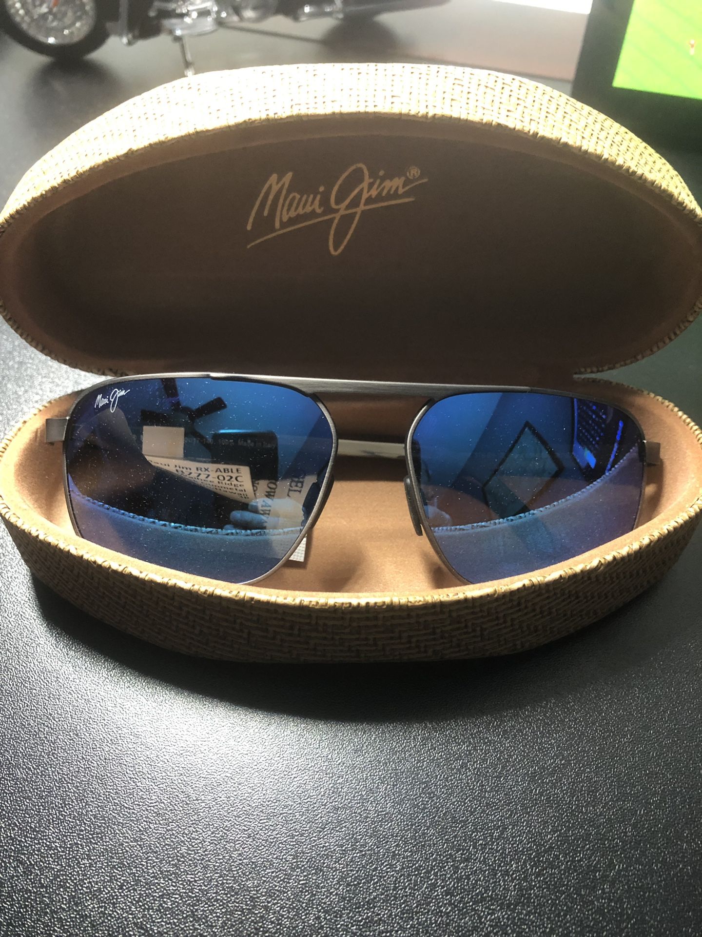 New Maui Jim sunglasses with case and cloth. Never worn, and they never go on sale!