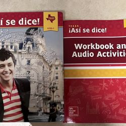 Spanish Book w/ new workbook & activities