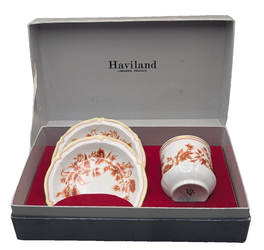 Set Haviland Limoges France Espresso Cup And 2 Saucers