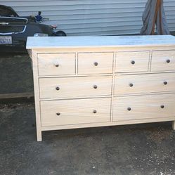 Beautiful White Stained Painted IKEA Hemnes Dresser. Delivery Available For An Extra Fee 
