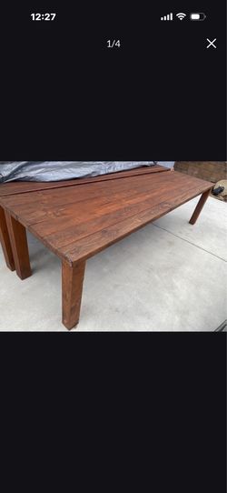 Hand crafted Wooden picnic table