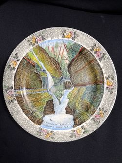 Rainbow Falls Watkins Glen NY Souvenir Plate
