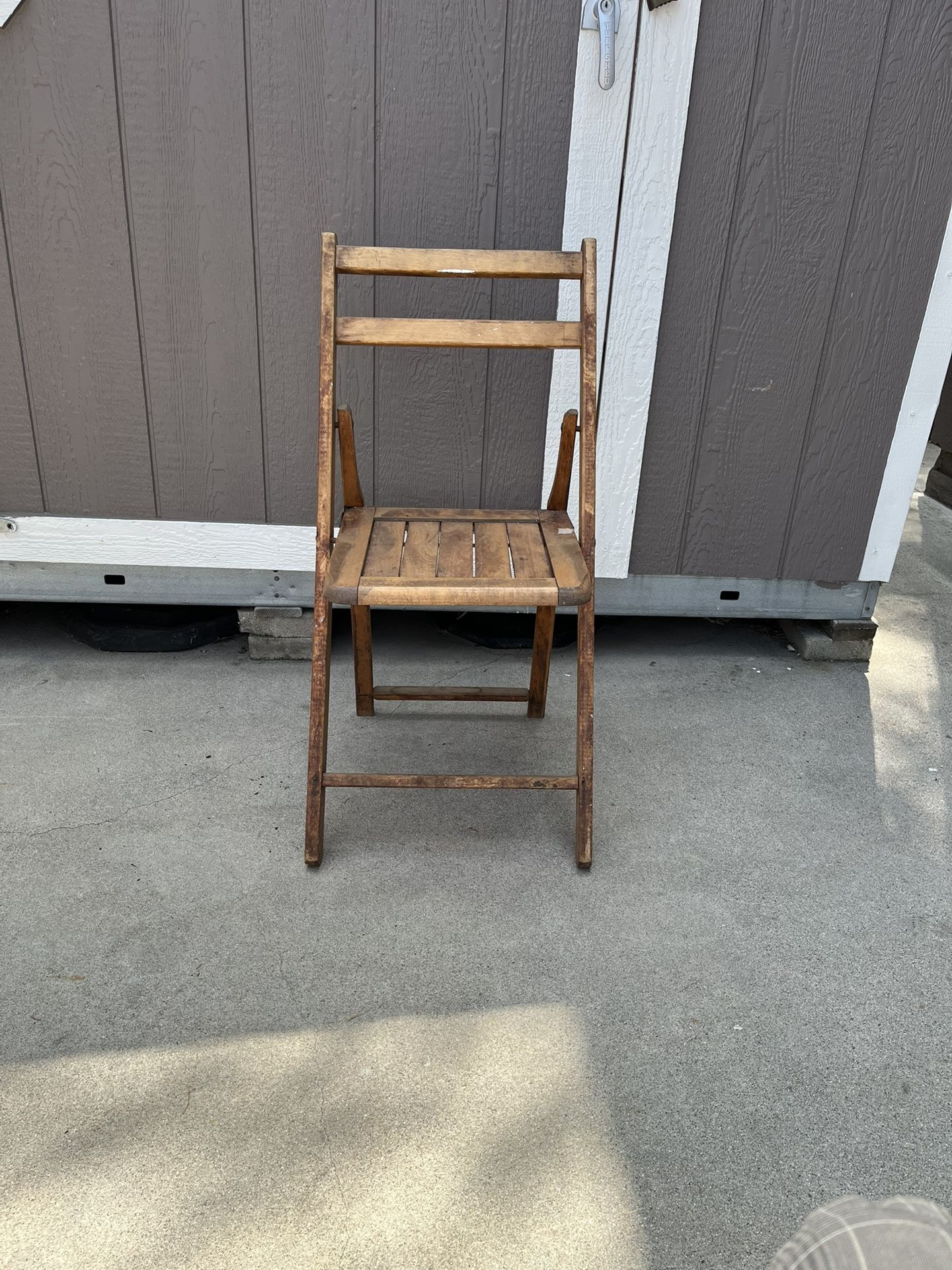 Vintage Folding Wooden Chair