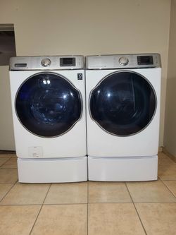 WWWOOOWWW JUMBO CAPACITY SAMSUNG WASHER AND ELECTRIC DRYER FREE DELIVER AND INSTALL