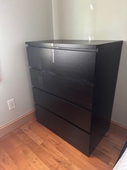 Black IKEA 4-drawer Dresser