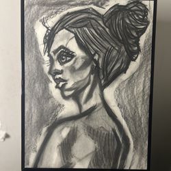 Charcoal 18x24 Portrait Drawing 