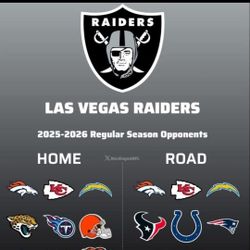Entire RAIDERS Season Tickets