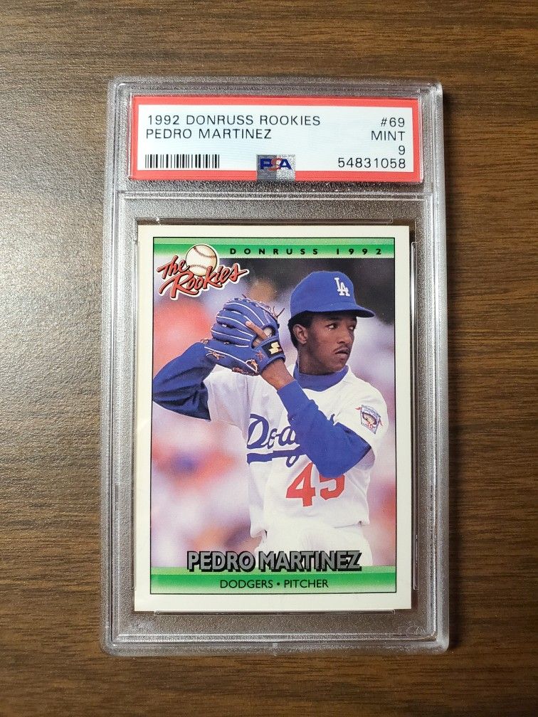 Pedro Martinez Donruss Rookie Card PSA9