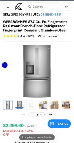 GE GFE28GYNFS French-Door Refrigerator Stainless Steel